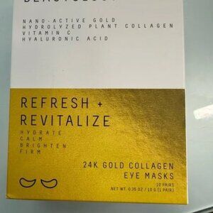 NWT Beautology Lab 24K Gold Collagen Eye Masks 10 pair